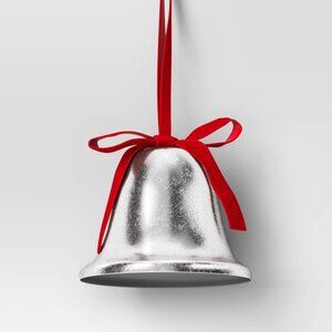 NEW Christmas Metal Bell Ornament Silver - Wondershop™